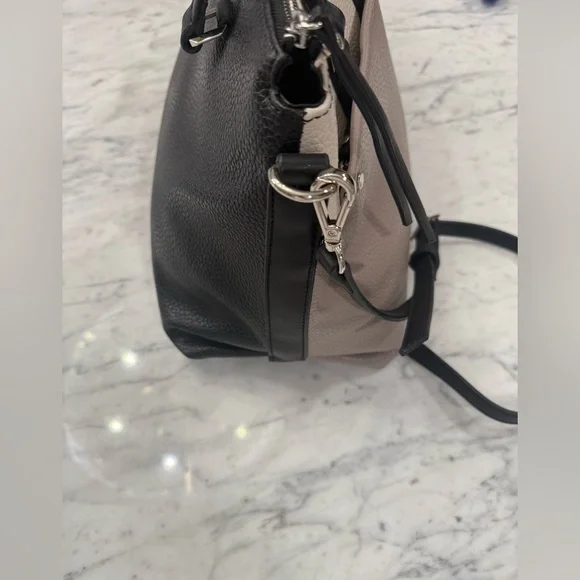 ❤️SOLD❤️ NEW Nine West Cashmere Grey Beige Black Shoulder Bag Crossbody Purse - Picture 9 of 13